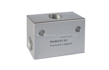 Aluminum Pneumatic Flow Control Valve , G1/8&quot; - G1&quot; Air Shuttle Valve