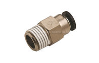 Brass Nickle Plated Pneumatic Stop Fitting For Pneumatic Automation Connector System