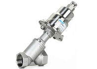 2/2 Way Stainless Steel Angle Seat Valve Polished Actuator Pneumatic Angle Seat Valve