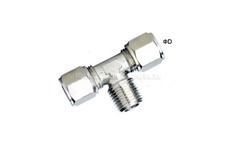Brass Tee Fast Compression Fitting 2Mpa G1/4&quot; Air Equipment Connector